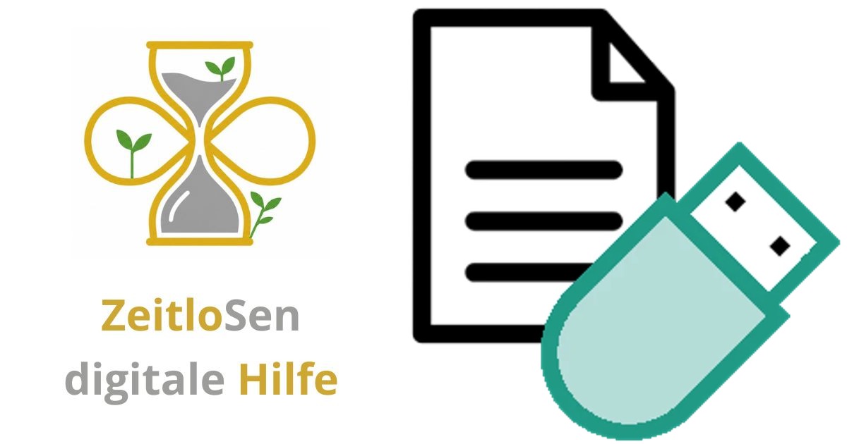 Dateien auf USB-Stick öffnen – ZeitloSen