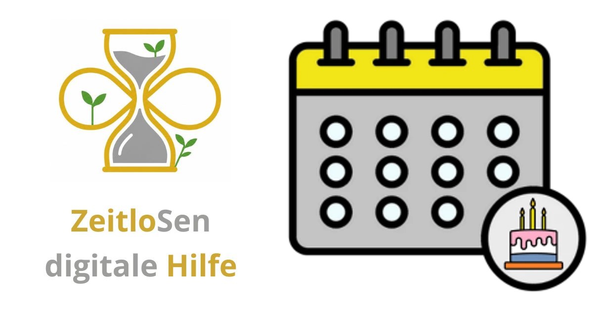 Geburtstage auf iPhone und iPad verwalten – ZeitloSen
