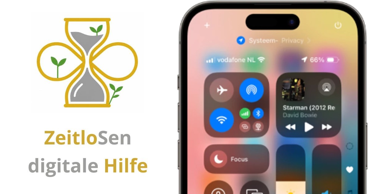 Neues Bedienfeld in iOS 18 für iPhone – ZeitloSen