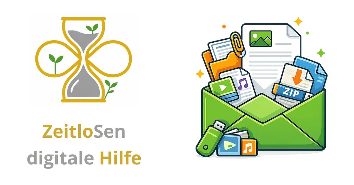 Große Dateien einfach per Mail versenden - ZeitloSen