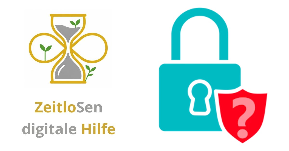 Das Schloss-Symbol zeigt nur sichere Verbindung – ZeitloSen