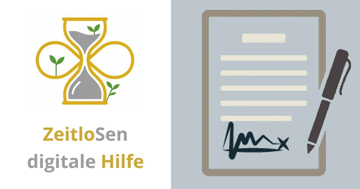 Digitale Unterschrift einfach erklärt – ZeitloSen