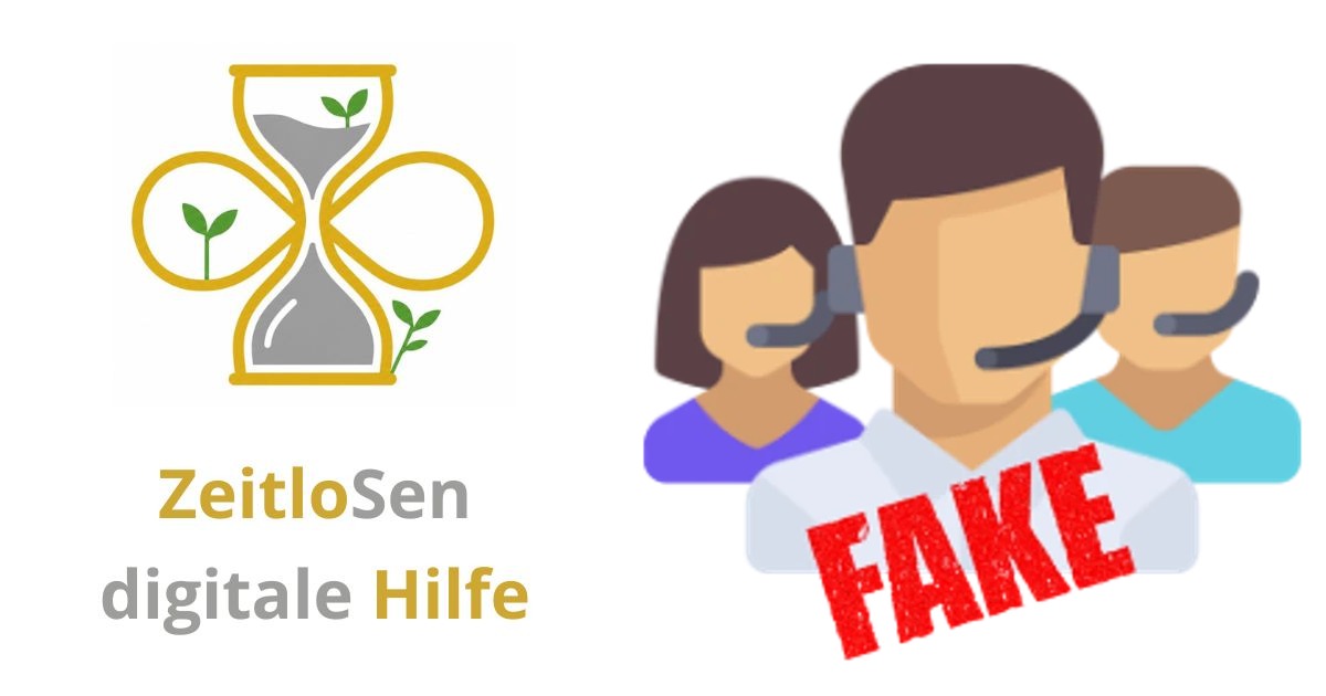 Vorsicht vor falschem Kundenservice – ZeitloSen