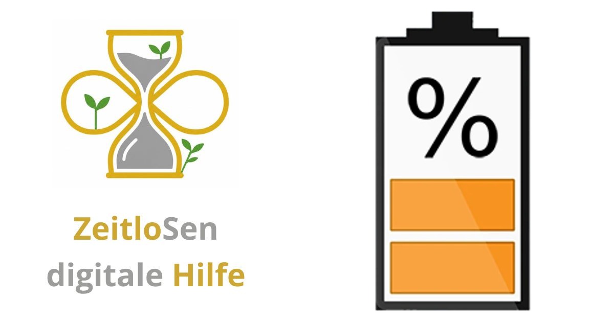 Batterieanzeige auf iPhone und iPad verstehen – ZeitloSen