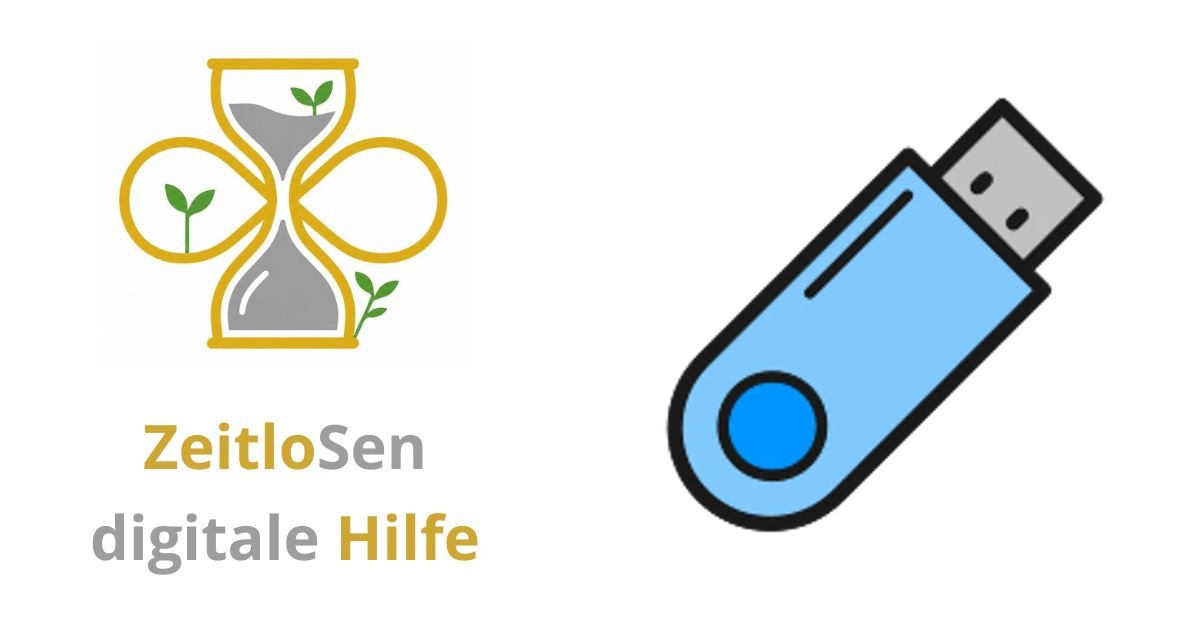 Dateien sicher auf USB-Stick speichern – ZeitloSen