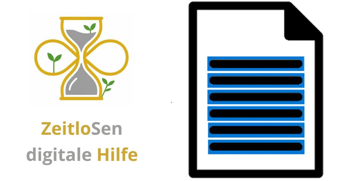 Text auf dem Bildschirm schnell auswählen – ZeitloSen