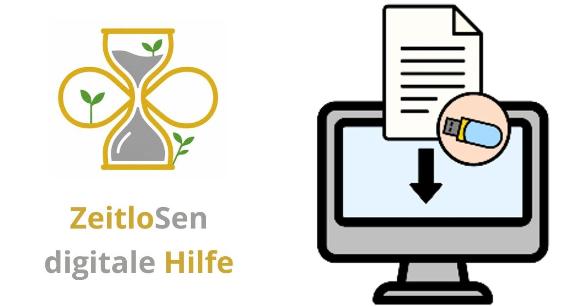 Dateien von USB-Stick auf PC übertragen – ZeitloSen