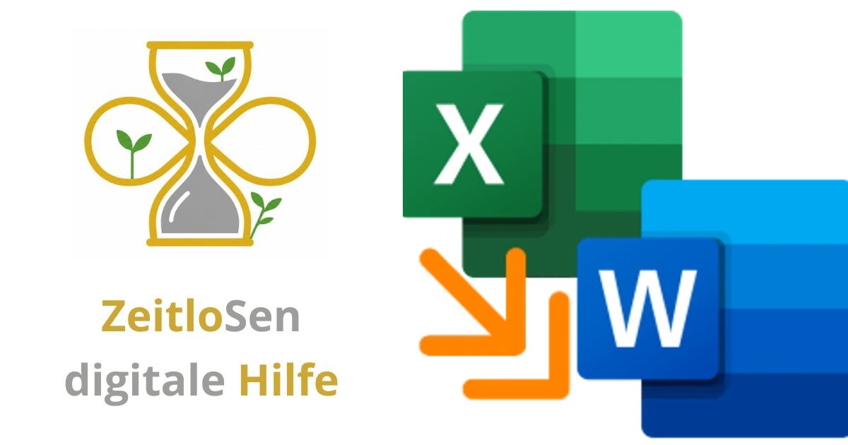 Excel-Tabellen einfach in Word einfügen – ZeitloSen