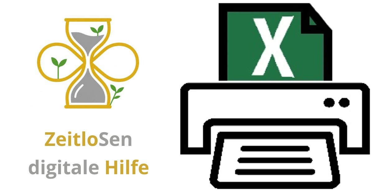 Excel-Arbeitsblatt richtig drucken – ZeitloSen