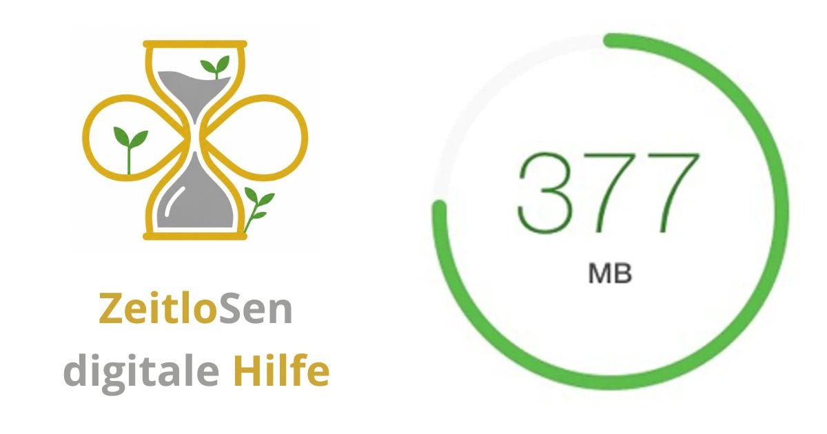 Datenvolumen verstehen und kontrollieren – ZeitloSen