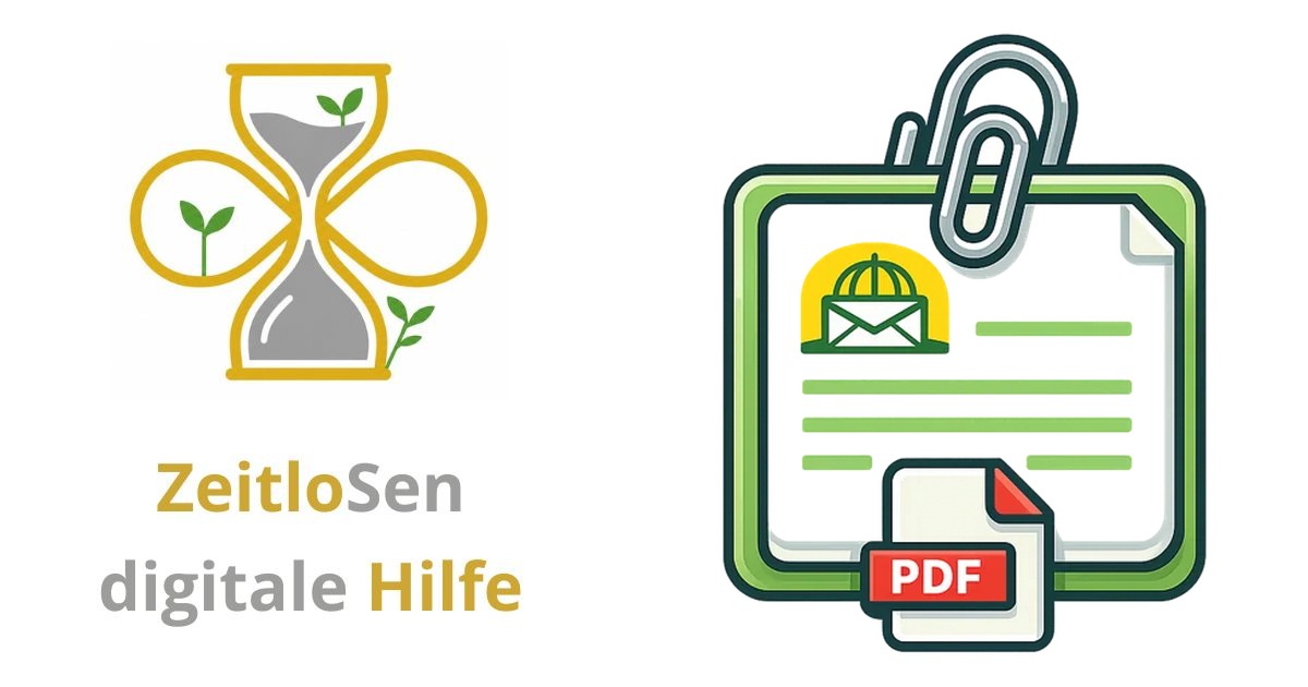 Anhänge aus WEB.DE E-Mails sicher herunterladen und speichern – ZeitloSen