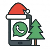 Digitale Weihnachtskarte mit WhatsApp gestalten &ndash; ZeitloSen