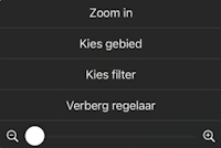 Zoomregelung f&uuml;r einen Bereich auf dem iPhone