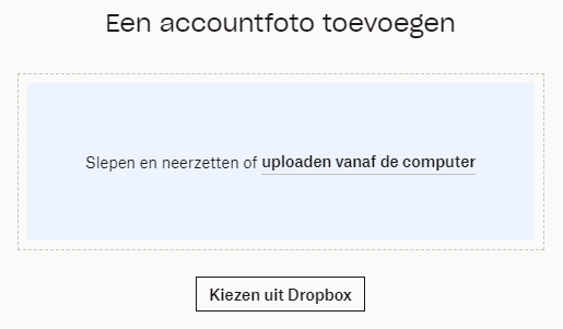 Profilbild in Dropbox ändern