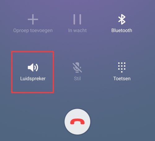 Telefon auf Lautsprecher