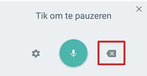 Löschen-Symbol auf Android