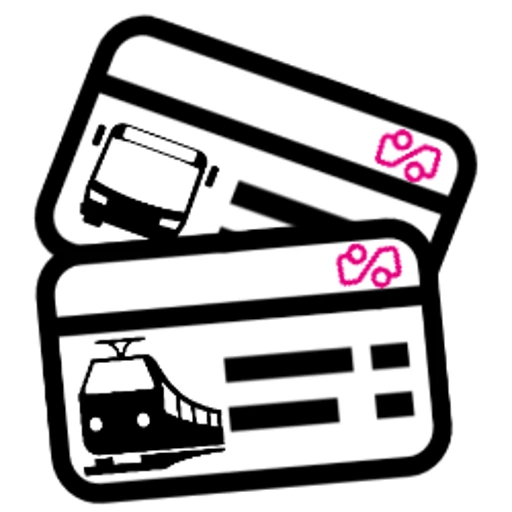 Einmalige Fahrkarte für Bus und Bahn