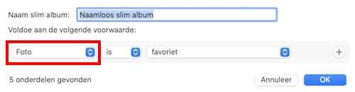 Erstellen eines intelligenten Albums