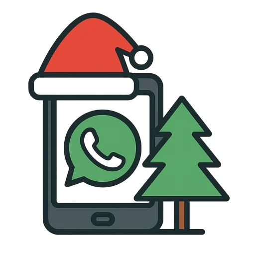 Digitale Weihnachtskarte mit WhatsApp gestalten
