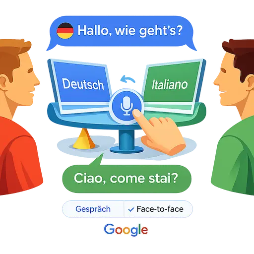 Direkte Übersetzung mit Google Translate
