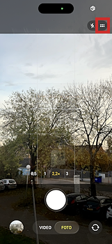 Einstellungen der iPhone Kamera-App